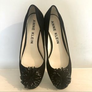 NEW Anne Klein AKHappy iflex Black Suede Shoes 9.5